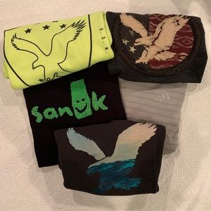 SOLD Men’s A.E. T-Shirt Bundle w/ Sanuk & Adidas